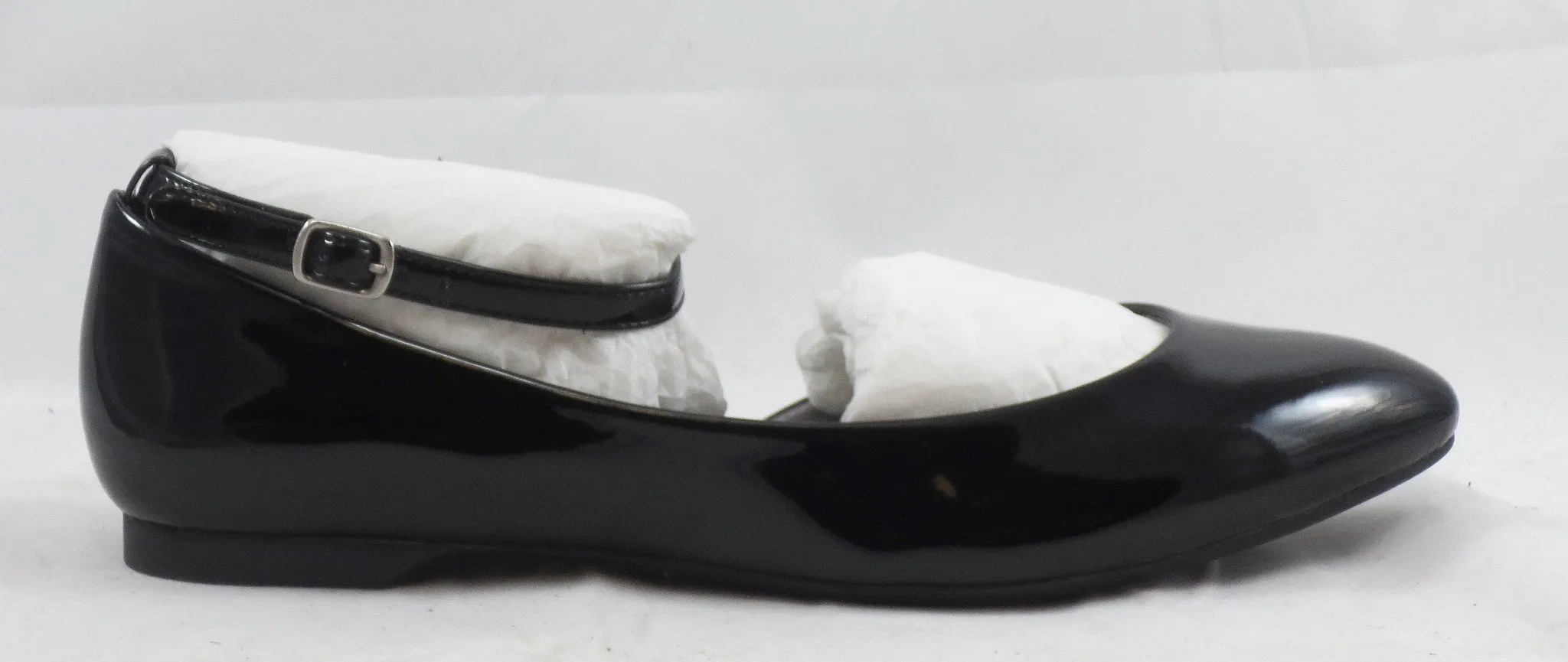 ADRIENNE VITTADINI Women's Belles Ballet Flat - Black Patent - MSRP $99