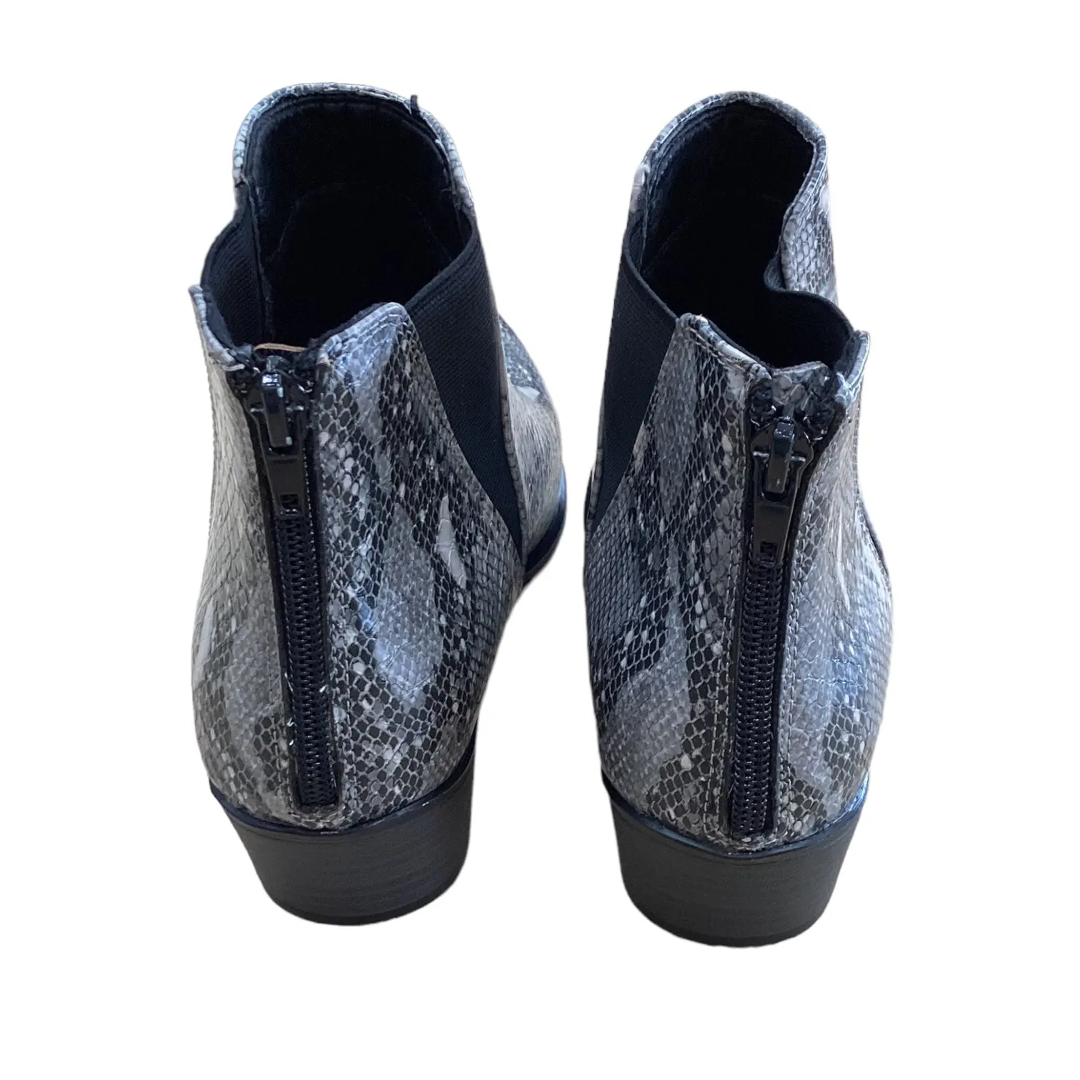 Boots Ankle Heels By Esprit In Snakeskin Print, Size: 7.5