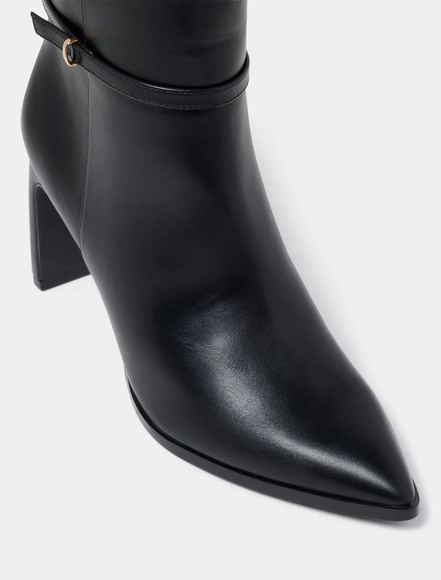 Bree Belted Shaped Heel Ankle Boot