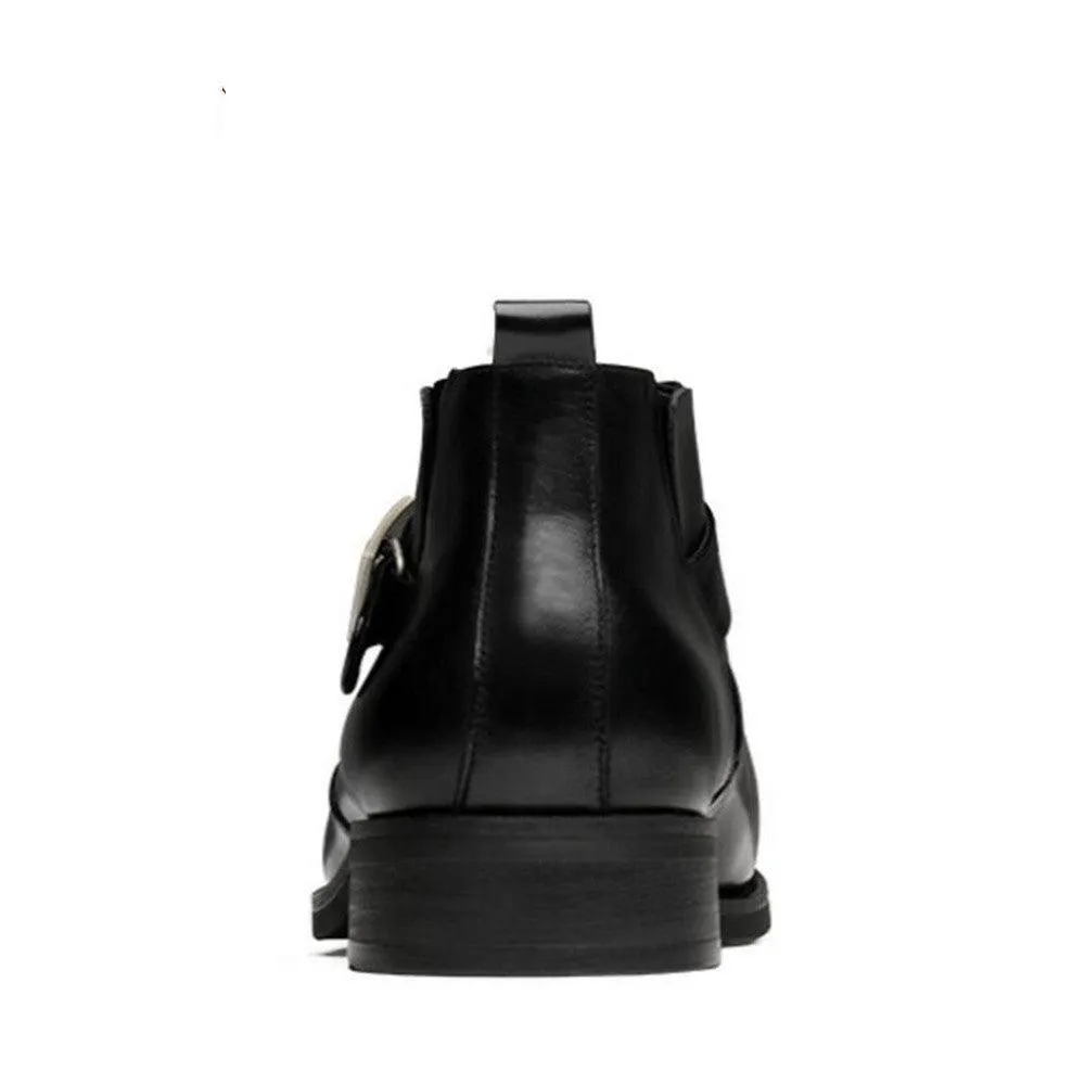 British Men's Autumn And Winter High-top Leather Shoes Martin Boots