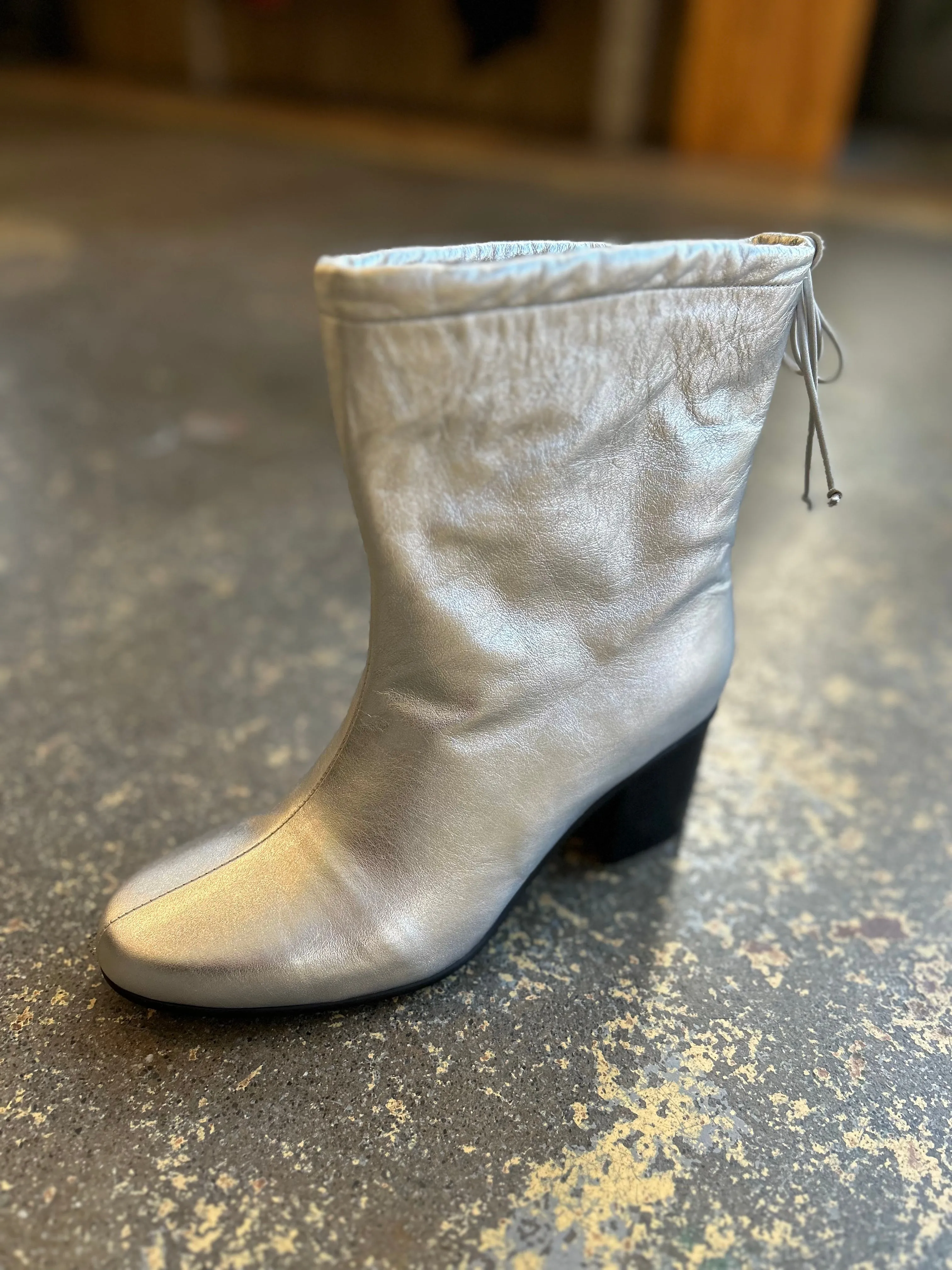 Drawstring Ankle Boot