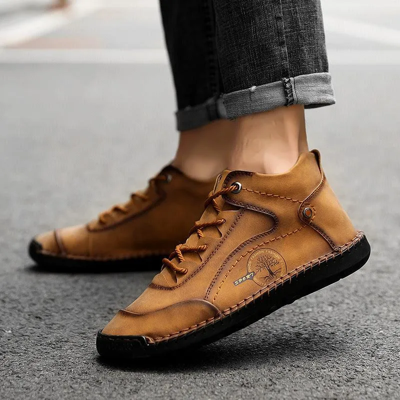 European And American Retro Leather Boots