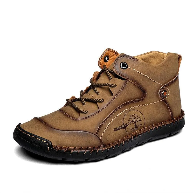 European And American Retro Leather Boots