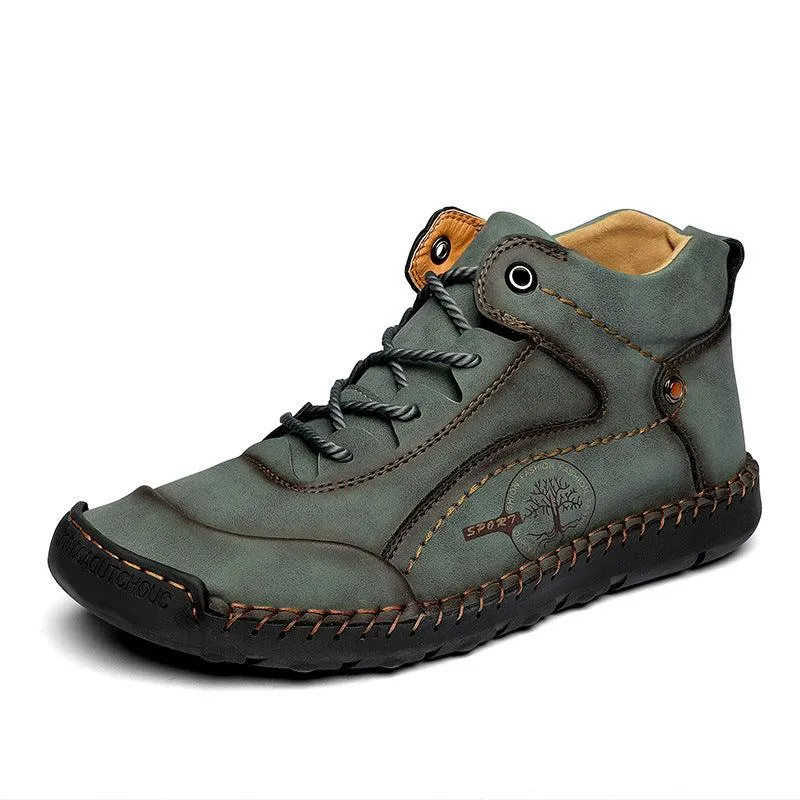 European And American Retro Leather Boots