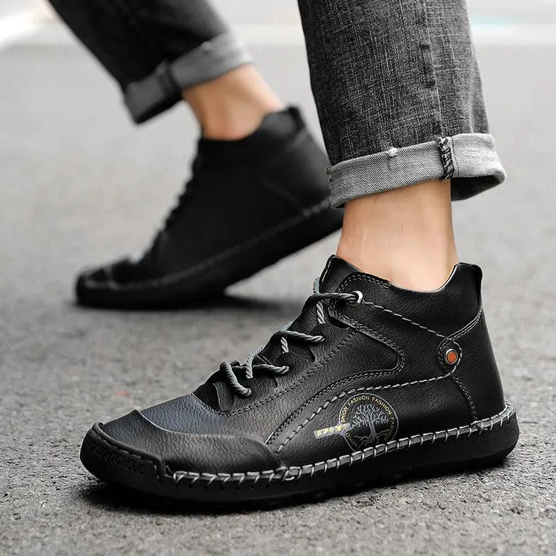 European And American Retro Leather Boots