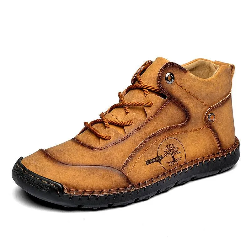 European And American Retro Leather Boots