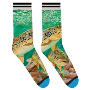 Green Trout Socks