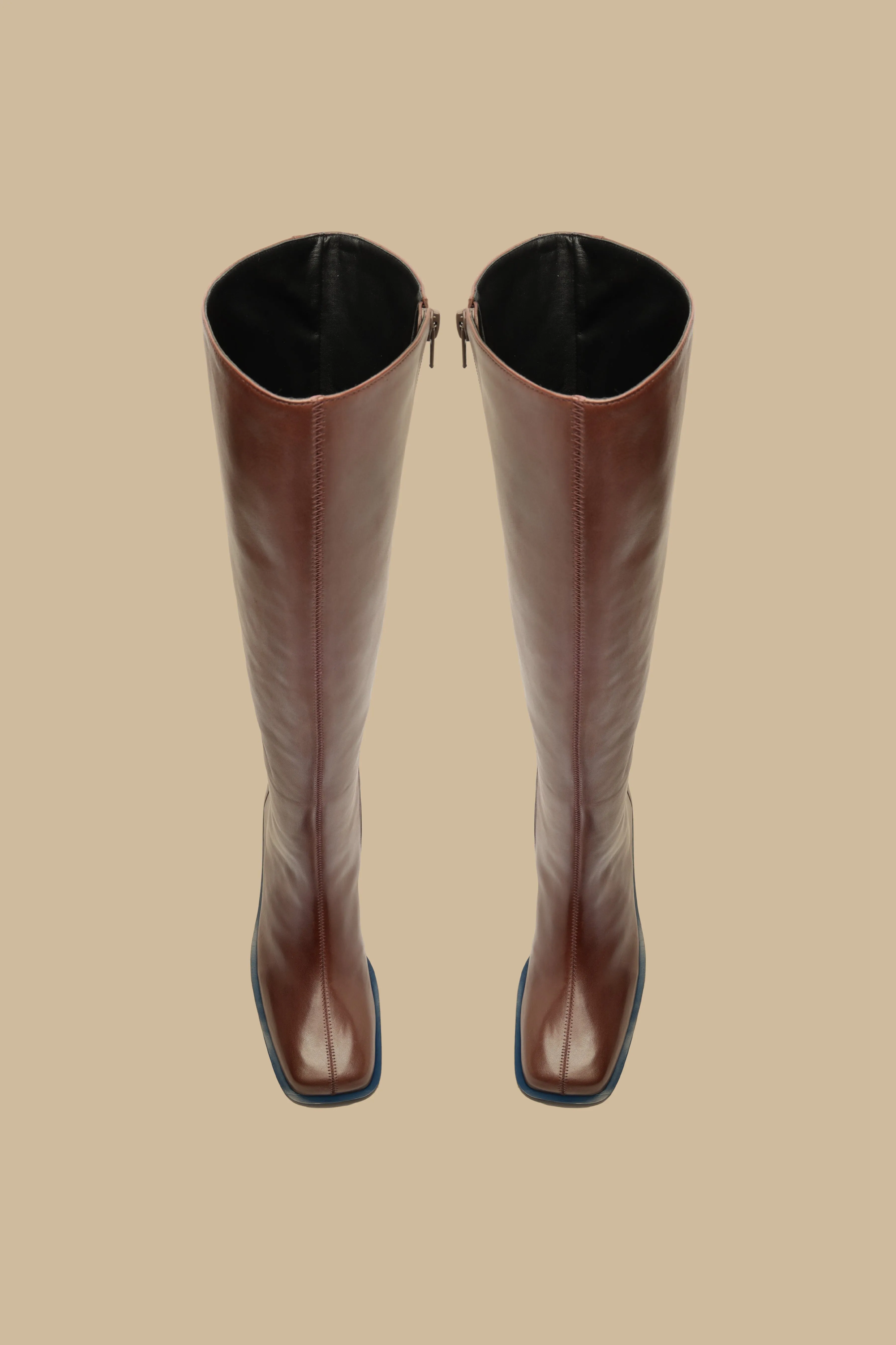 Knee High Square Toe Boot