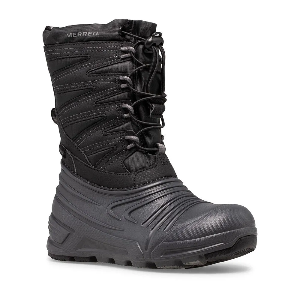 Merrell Youth Snow Quest Lite 3.0 Black/Grey Winter Boot