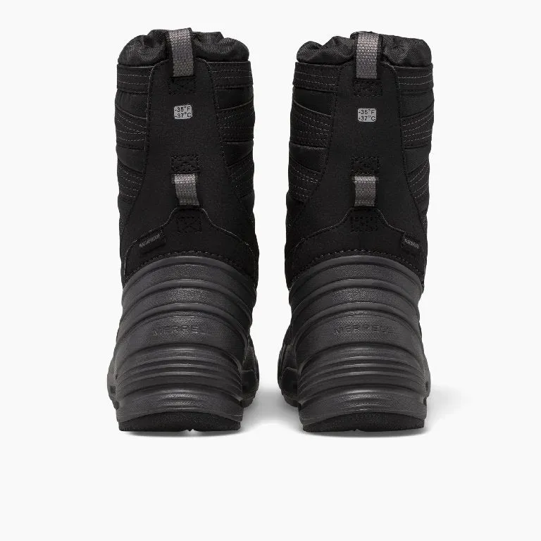 Merrell Youth Snow Quest Lite 3.0 Black/Grey Winter Boot