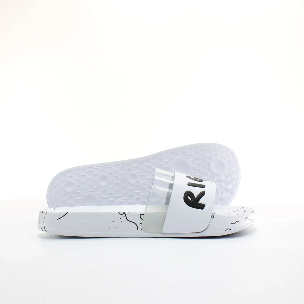 Puma x Shantell Martin Leadcat White Synthetic Unisex Slip On Sliders 365952 01