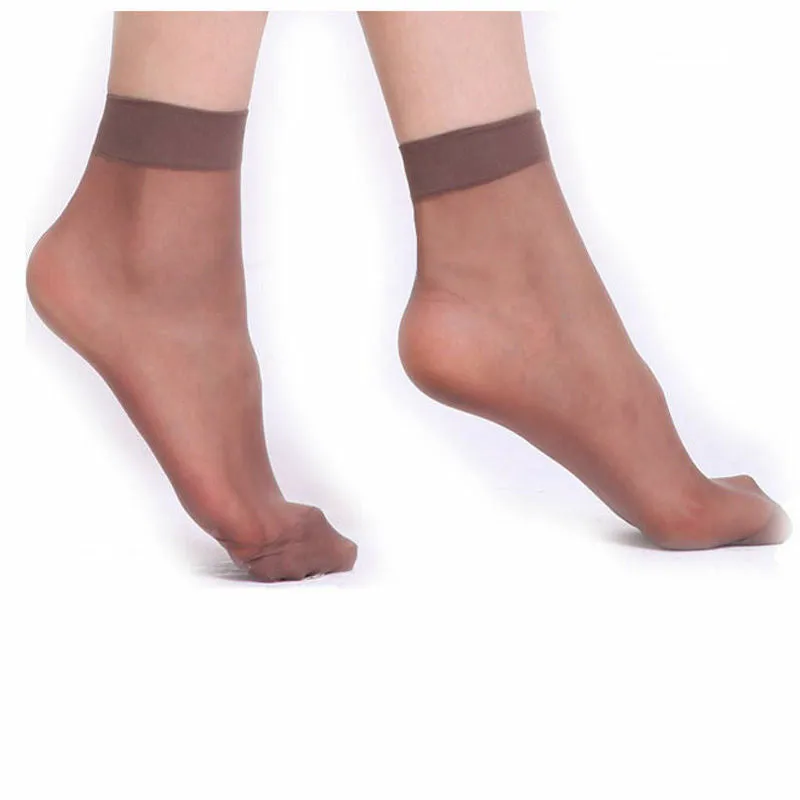 Transparent Ultra Thin Crystal Silk Socks